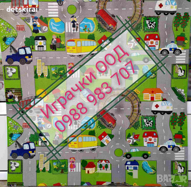 Пъзел Ева - постелка за под -4плочки по 60/60см покриват 120/120см, снимка 1