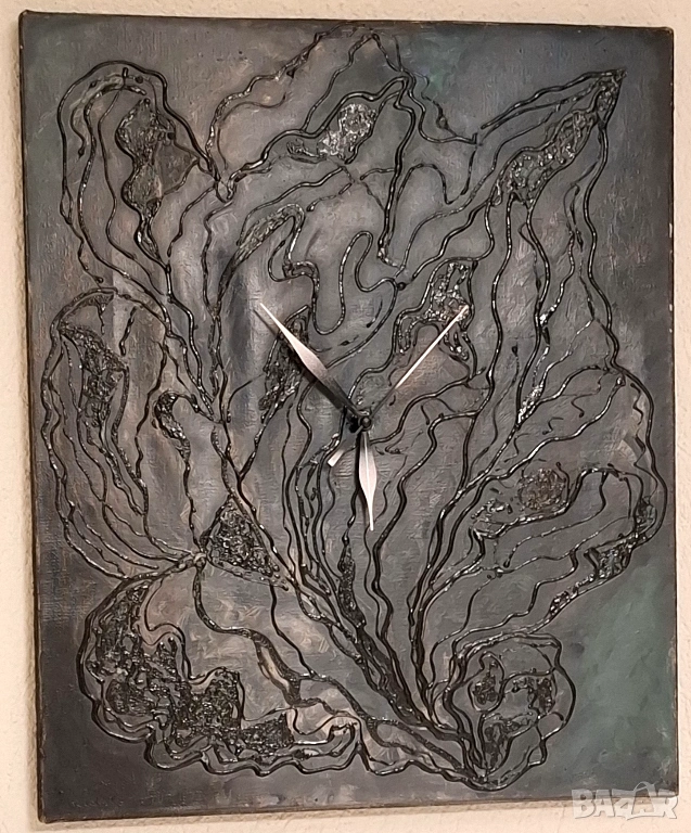 Авторски Стенен Часовник – Картина върху Платно, снимка 1
