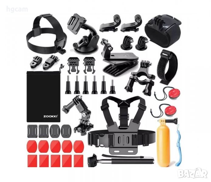 Промопакет 17 аксесоара за екшън камери GoPRO HERO и аналози, снимка 1