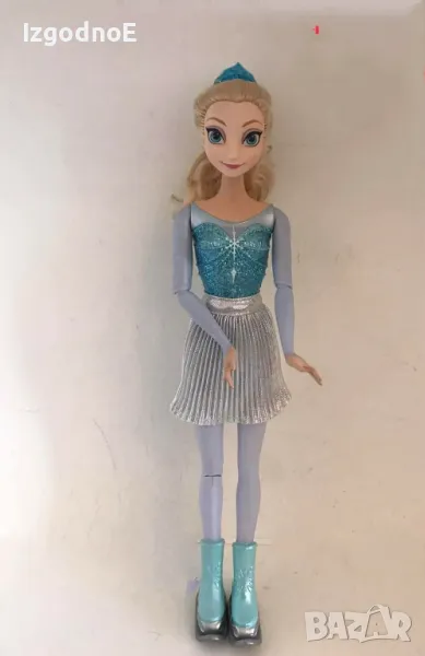 Disney Frozen Ice Skating Кукла Elsa Barbie, снимка 1
