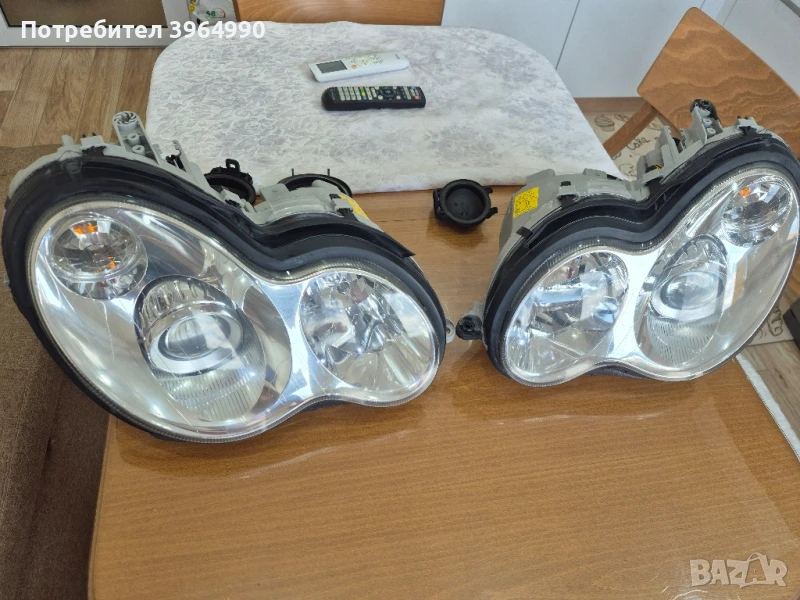 Кристални Оригинални Неразличими от нови КСЕНОНОВИ фарове за мерцедес С клас W203 , снимка 1