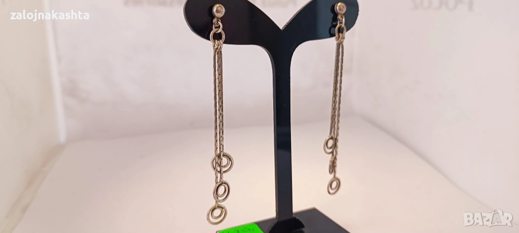 Сребърни обеци-4,70гр/925, снимка 1