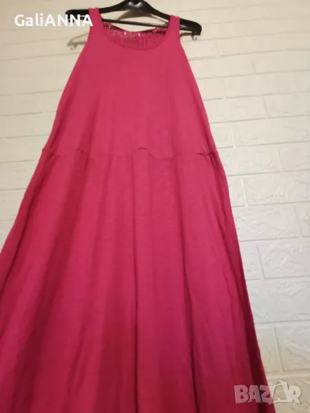 СТРАХОТНА ДЪЛГА РОКЛЯ ЕФЕКТЕН ГРЪБ 2XL, снимка 1