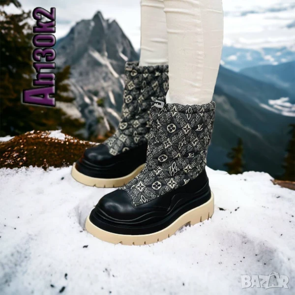 дамски боти louis vuitton burberry, снимка 1