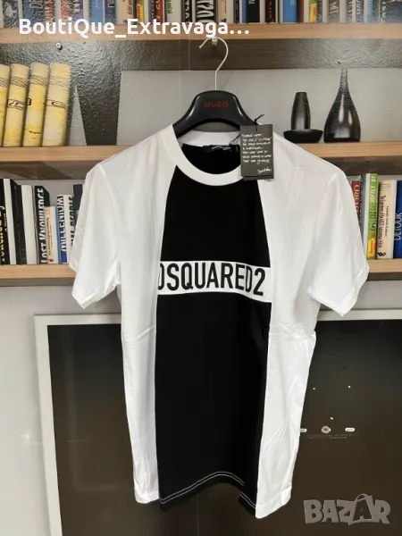 Мъжка тениска Dsquared White/Black !!!, снимка 1
