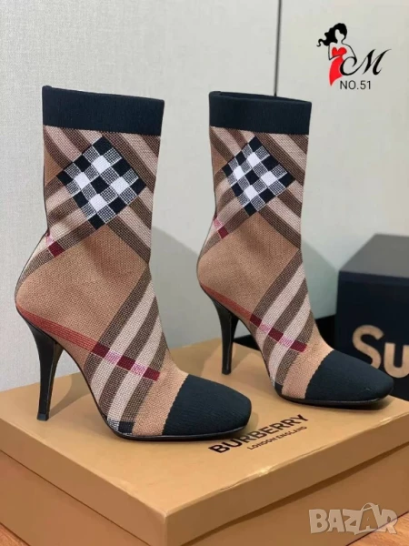 дамски боти на ток burberry , снимка 1