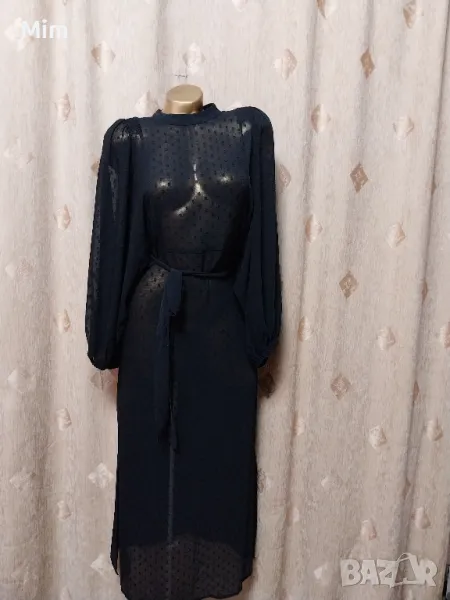 LINDEX XS/S Черна дълга рокля , снимка 1