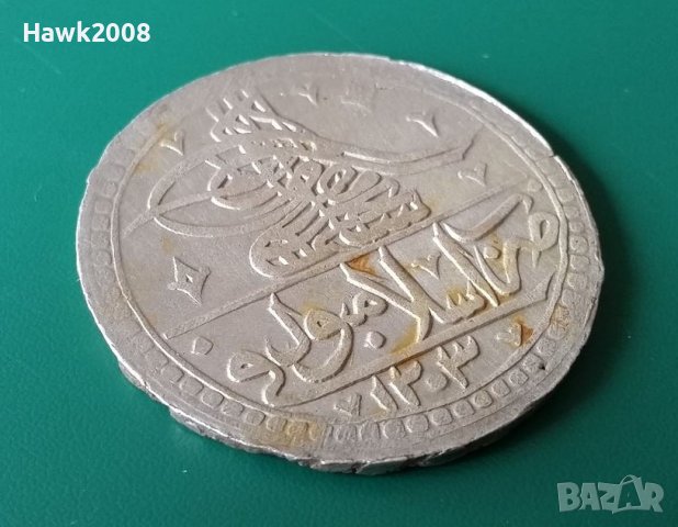 Османска Турция 100 пара ЮЗЛУК 1203/4 Селим 3 сребро монета , снимка 3 - Нумизматика и бонистика - 40803177
