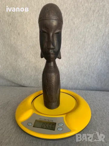дървена статуетка Глава , снимка 2 - Статуетки - 50154941