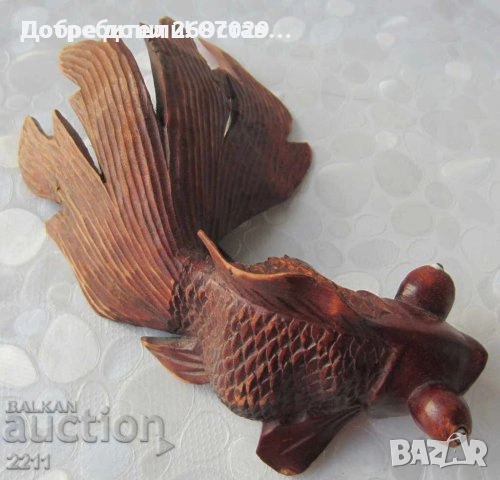 Риби, различни: Зодия риби, 35 см висока  Пъстра Голяма желязна риба фигура статуетка, снимка 15 - Статуетки - 38259944