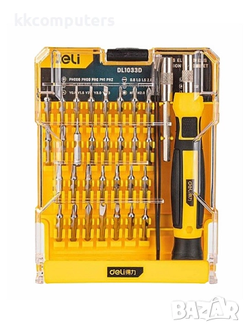 Deli комплект отвертки 33 в 1 (EDL1033D)