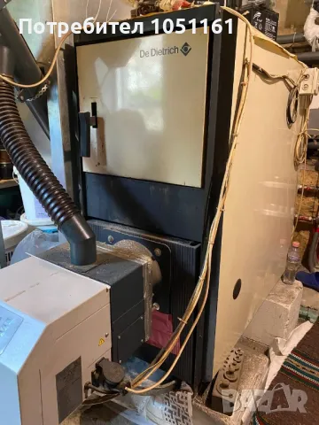 Чугунен котел на ДеДитрих с пелетна горелка Бисолид, снимка 2 - Отоплителни печки - 50419862