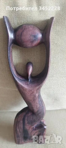 дърворезба масив за ценители отлична 30см , снимка 2 - Декорация за дома - 49882324