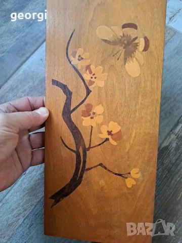 дървено пано за стена интарзия  2/4, снимка 3 - Декорация за дома - 48610702
