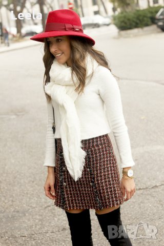 Пола от туид ZARA, снимка 6 - Поли - 28322359