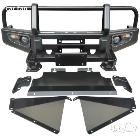 Предна усилена Offroad броня Toyota Land Cruiser 120, снимка 1