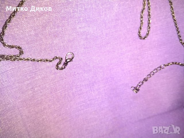 Колие  за врата в комплект с пръстен -мед и керамика ръчно рисувана, снимка 5 - Колиета, медальони, синджири - 26948153