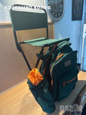 раница с вградено сгъваемо столче+прибори за хранене, снимка 3 - Екипировка - 53441714