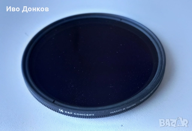 Продавам неутрален ND филтър на резба 77mm - K&F CONCEPT NANO-K Series с variable fader ND2 - ND400.