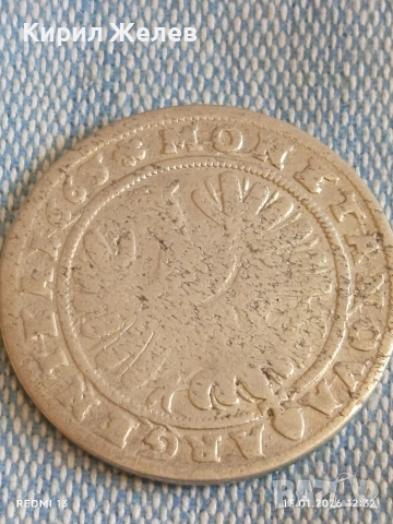 Сребърна монета 15 кройцера 1663г. Кристиян Силезия -Легниц-Берг 52921, снимка 9 - Нумизматика и бонистика - 53083861