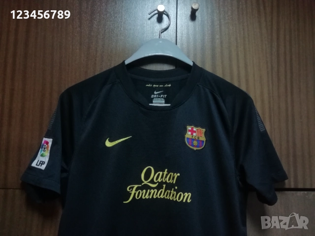 Barcelona Lionel Messi 2011/2012 оригинална тениска фланелка Меси Барселона екип черен , снимка 5 - Тениски - 52154917