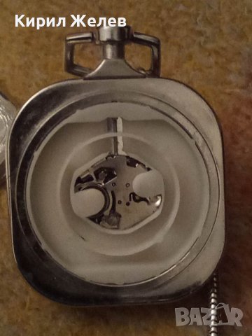 СТИЛНО ОРНАМЕНТИРАН СРЕБРИСТ ДЖОБЕН КВАРЦОВ ВИНТИДЖ МОДЕЛ ЧАСОВНИК с ВЕРИЖКА КЮСТЕК 35431, снимка 14 - Джобни - 39888024