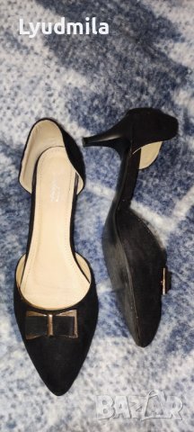 Официални обувки в черно , снимка 2 - Дамски обувки на ток - 43554461