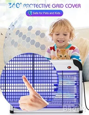 Нов Електрически 20W капан убиец за мухи комари Дом градина, снимка 6 - Други стоки за дома - 50015871