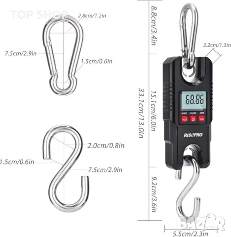 Висяща везна 660Lb 300Kg, снимка 5 - Везни - 48737559