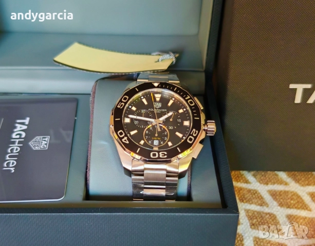 TAG Heuer Aquaracer CAY111A.BA0927 43mm Mens Watch черен мъжки часовник ЧИСТО НОВ 
