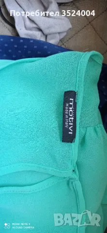 Нова елегантна копринена блуза на марка Motivo техния размер е 44, снимка 2 - Ризи - 50081999