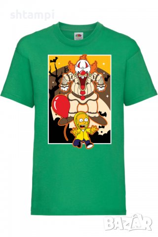 Детска тениска The Simpsons Krusty The Clown Pennywise 01,Всички артикули се изработват по поръчка  , снимка 6 - Детски тениски и потници - 38158334