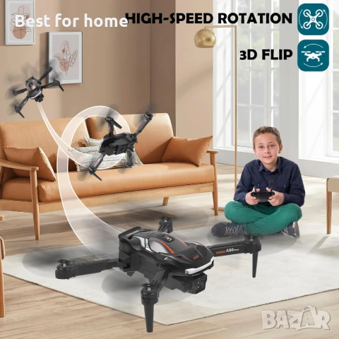 Euakee 1080P HD Дрон с камера ,WiFi сензор за деца и начинаещи  с 2 батерии, снимка 6 - Дронове и аксесоари - 50574965