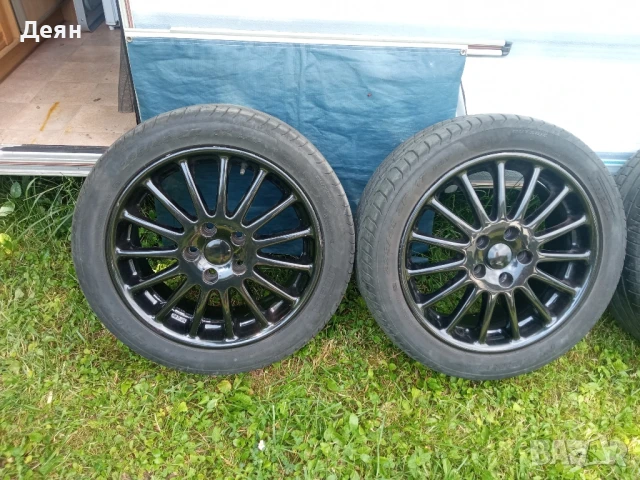 Алуминиеви джанти 5 x 114.3  17 цола .С летни спиртни гуми, снимка 2 - Гуми и джанти - 50739669