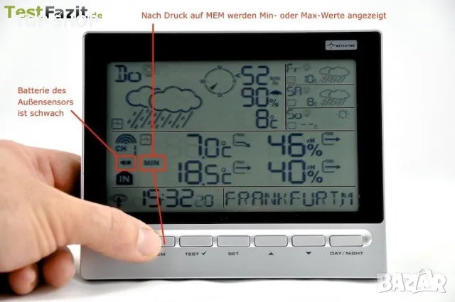 Метрологична станция TFA 35.1127, снимка 7 - Други - 48470021