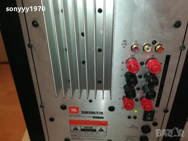 JBL SUB 200/230 АКТИВЕН БУФЕР ВНОС SWISS 2810241719LNWCR, снимка 8 - Тонколони - 47749790