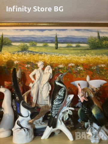 🕊️ Volkstedt Karl Ens Germany – „Кълвачът“ – Изящество и Немска Прелест 🕊️, снимка 6 - Антикварни и старинни предмети - 53466402