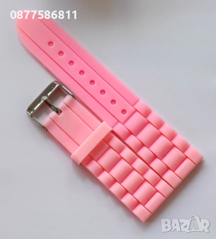 СИЛИКОНОВА КАИШКА ЗА ЧАСОВНИК ФЛОРАЛНИ МОТИВИ. СИЛИКОНОВИ ГУМЕНИ КАИШКИ ЗА ЧАСОВНИЦИ НА ЦВЕТЯ, снимка 3 - Каишки за часовници - 51613123