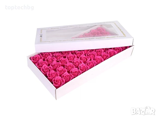 Сапунени рози Love 50 броя в различни цветове, снимка 14 - Декорация за дома - 43611622