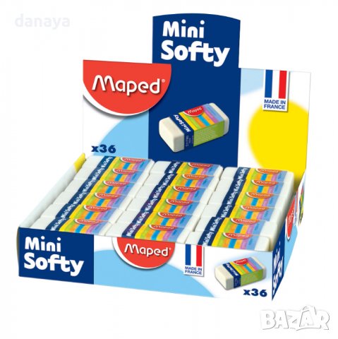 3010 Ученическа гумичка Maped Softy, снимка 5 - Ученически пособия, канцеларски материали - 37783696