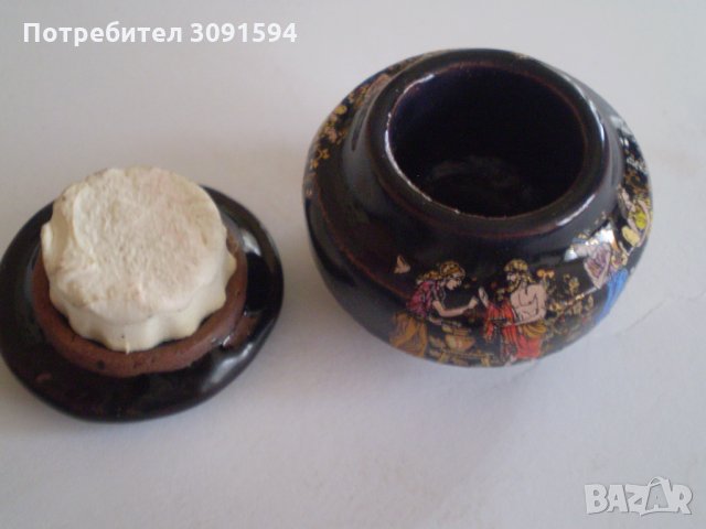 Кутия бурканче за крем мехлем керамика        , снимка 8 - Антикварни и старинни предмети - 35517574