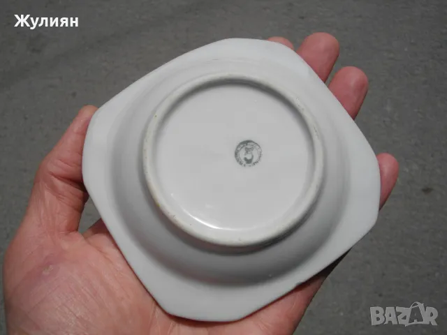 БЪЛГАРСКИ ПОРЦЕЛАНОВ ПЕПЕЛНИК ЦСКА , снимка 4 - Антикварни и старинни предмети - 49918446