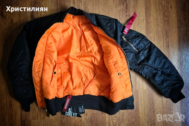 ALPHA INDUSTRIES MA-1 Heritage Bomber Jacket - S, снимка 2 - Якета - 53455905