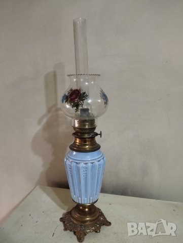 Стара газова (газена) лампа, снимка 2 - Антикварни и старинни предмети - 43974268