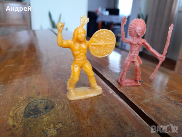 Стари фигурки Индианци, снимка 3 - Колекции - 35650369