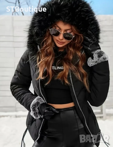 🧥✨ Дамско елегантно зимно яке с качулка – Топло, стилно и модерно! 