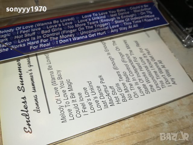 DONNA SUMMERS-КАСЕТА 2811231010, снимка 12 - Аудио касети - 43177821