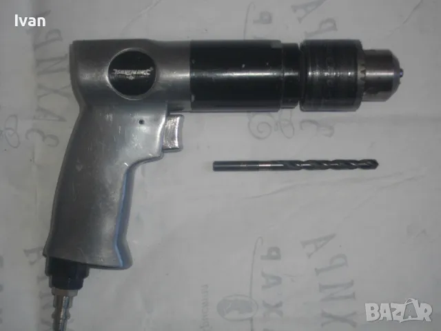 Английска ПНЕВМАТИЧНА БОРМАШИНА ДРЕЛКА 1-13мм Метален патранник 1700 об/мин SILVERLINEC