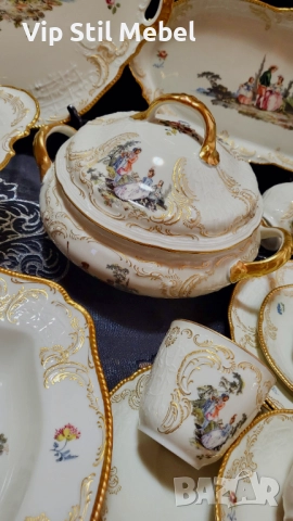 Сервиз за хранене и кафе Rosenthal Sanssouci Hoeroldt Arkadien , снимка 2 - Сервизи - 52774701