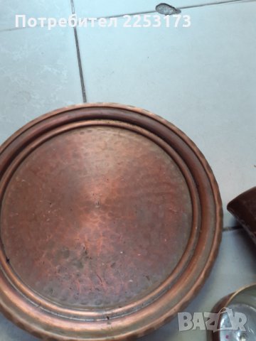 Стар кован сервиз мед върху меден поднос за2 кафета, снимка 5 - Декорация за дома - 33595853